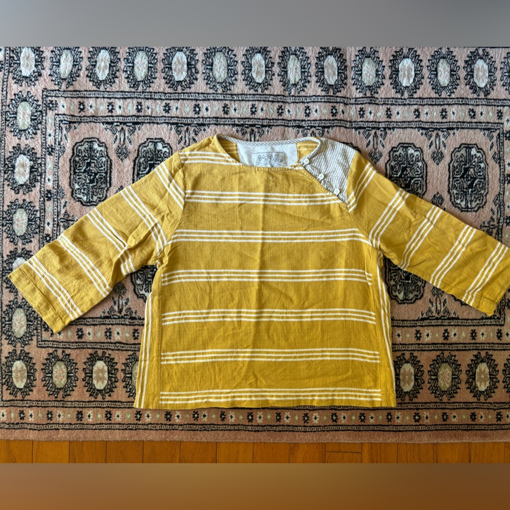 Ace & Jig yellow striped shirt